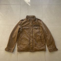 Levi Strauss & Co. Brown Canvas Military Utility Jacket - Men's M size