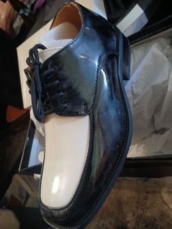 Two-Tone Patent Dress Shoes