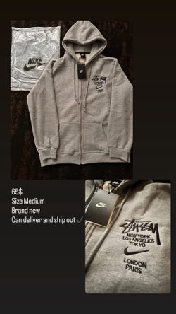 Stussy x Nike zip up sweater