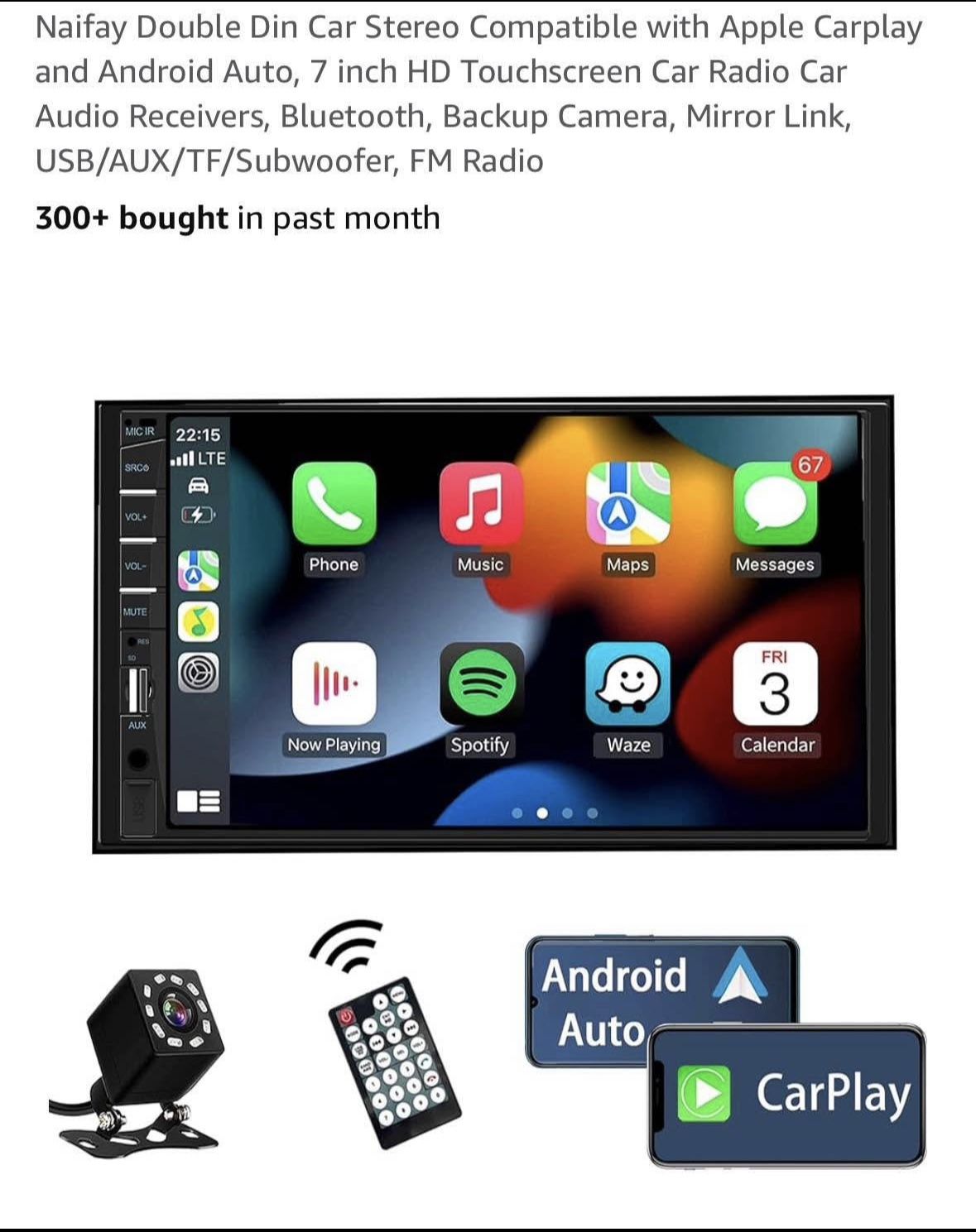 Naifay Double Din Car Stereo