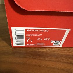 Nike Dunk Low Cobalt Size 7y
