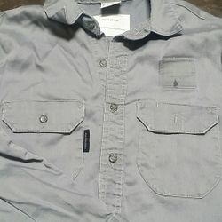 Fr crude grey med long sleeve shirt