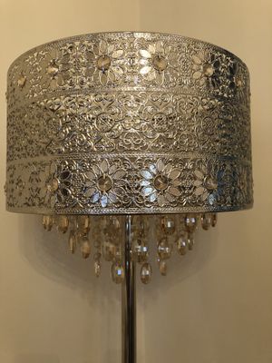 Pier 1 Imports Bohemian Crystal Floor Lamp For Sale In New York