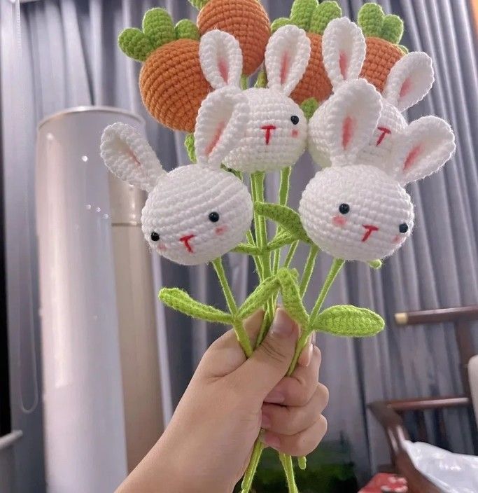Crochet Bunny Flower