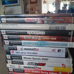 Playstation And Wii Games Lot Of 13