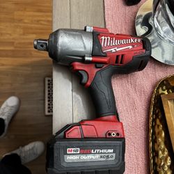 Milwaukee M18 FUEL 3/4” Impact Wrench w/ XC6.0 Battery – $300