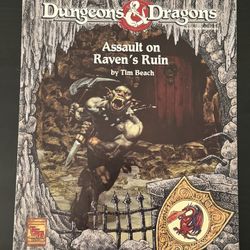 Dungeons & Dragons D&D Assault on Raven's Ruin 1992 TSR#9350 Cover/Module Only