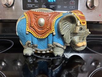 Vintage Arners Handpainted Elephant Decorative Painted Elephant Figurine