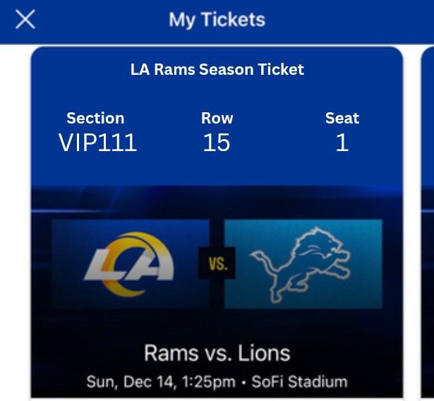 Los Angeles Rams Los Angeles Rams Vs Detroit Lions