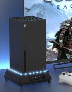 Cooling Fan for Xbox Series X Cooling Stand with LED Indicator, Extra Big Turbo Fan, USB 2.0 Ports