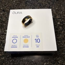 Oura Ring Gen 3 — Horizon, Rose Gold — Size 10