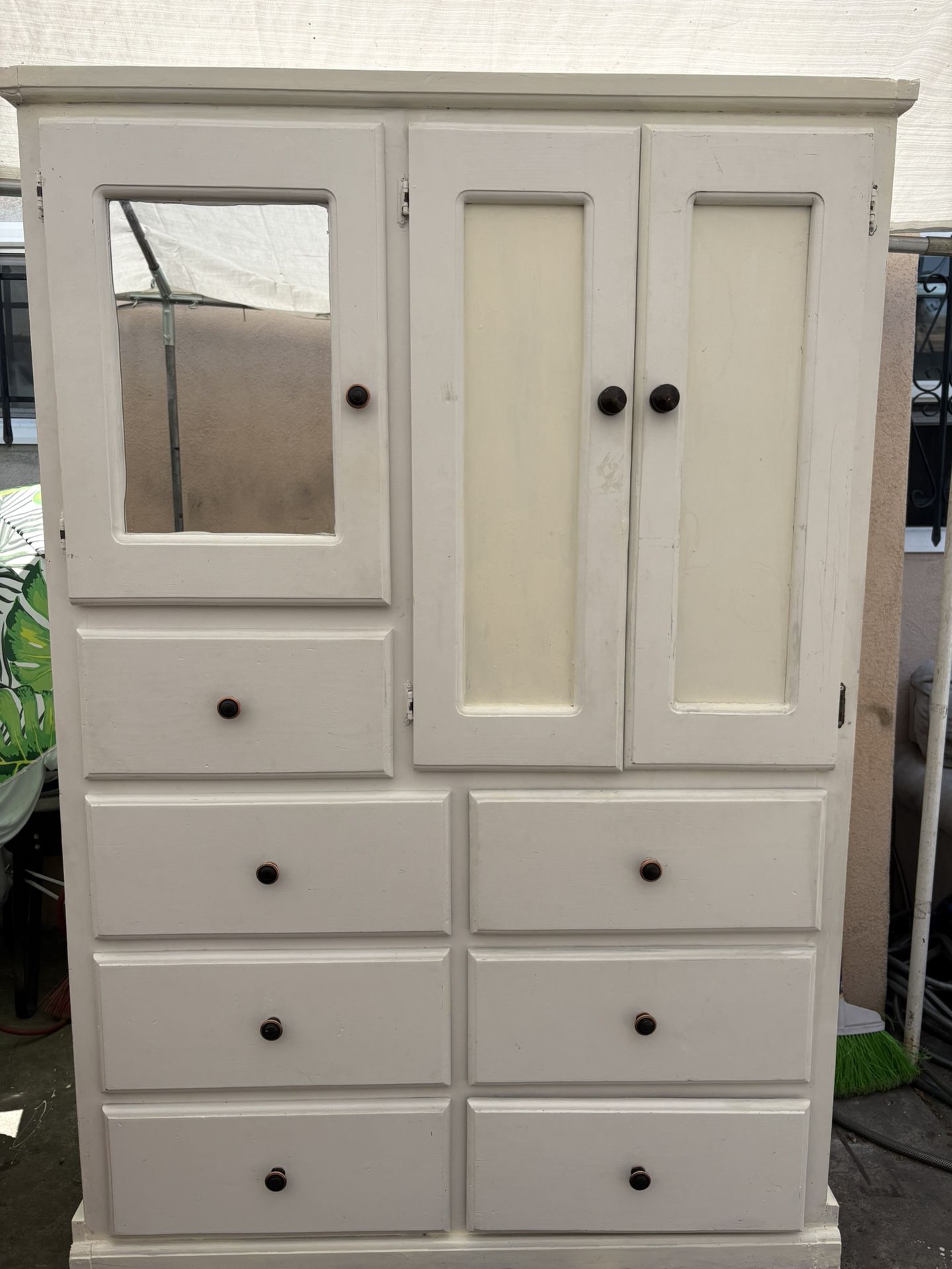 white dresser