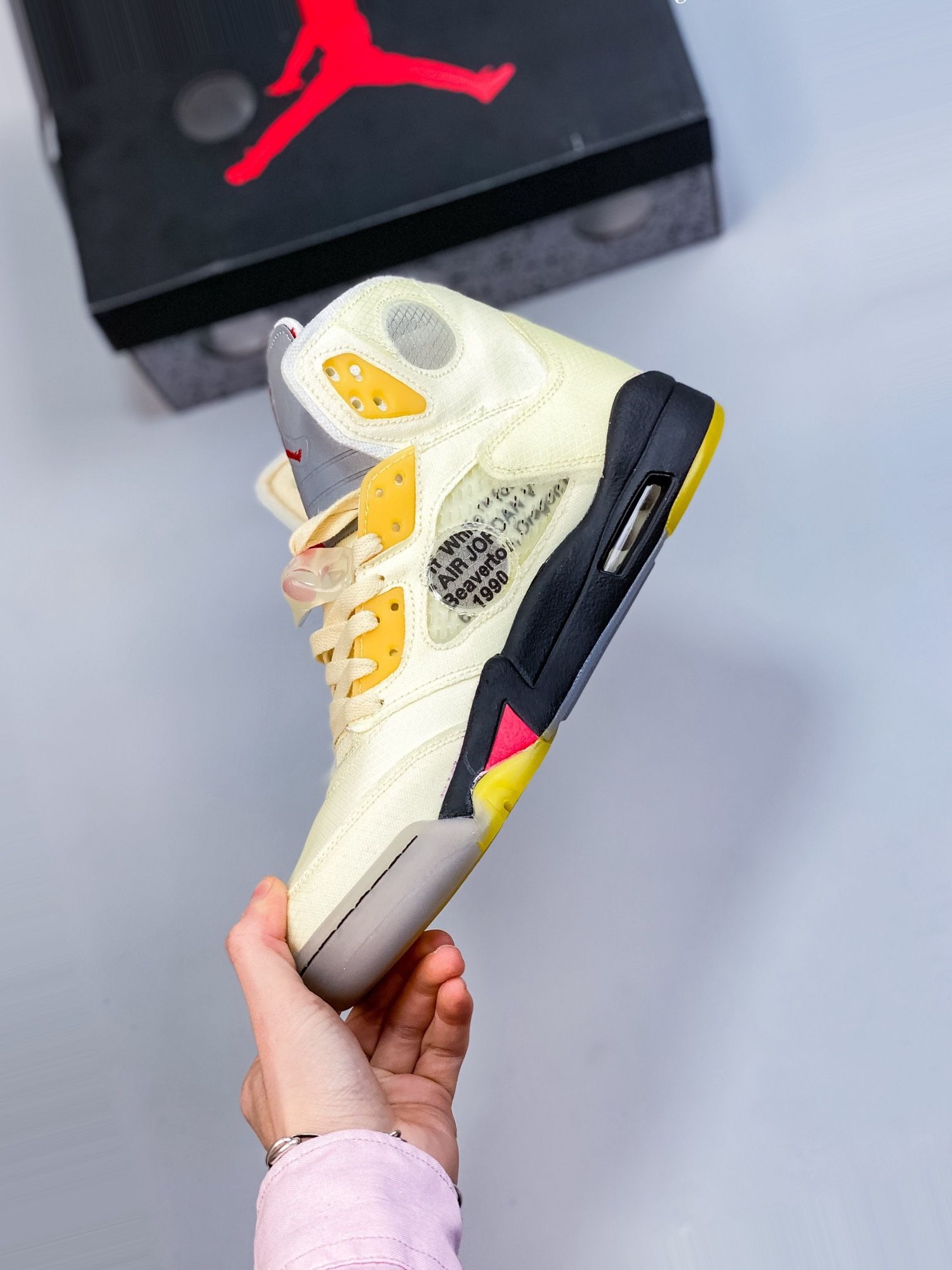 Jordan 5 Off White Sail Breeze