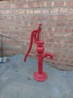 Aluminum Outdoor Water Pump Art Decor