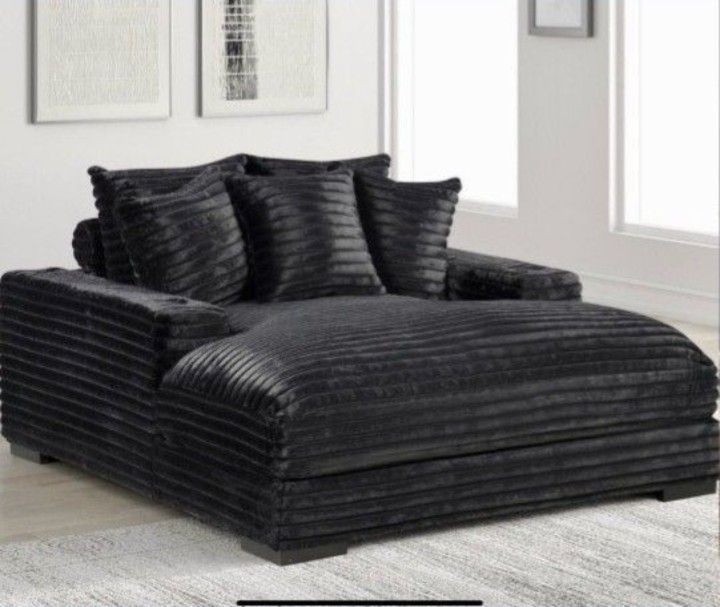 Midnight Madness Oversized Chaise New