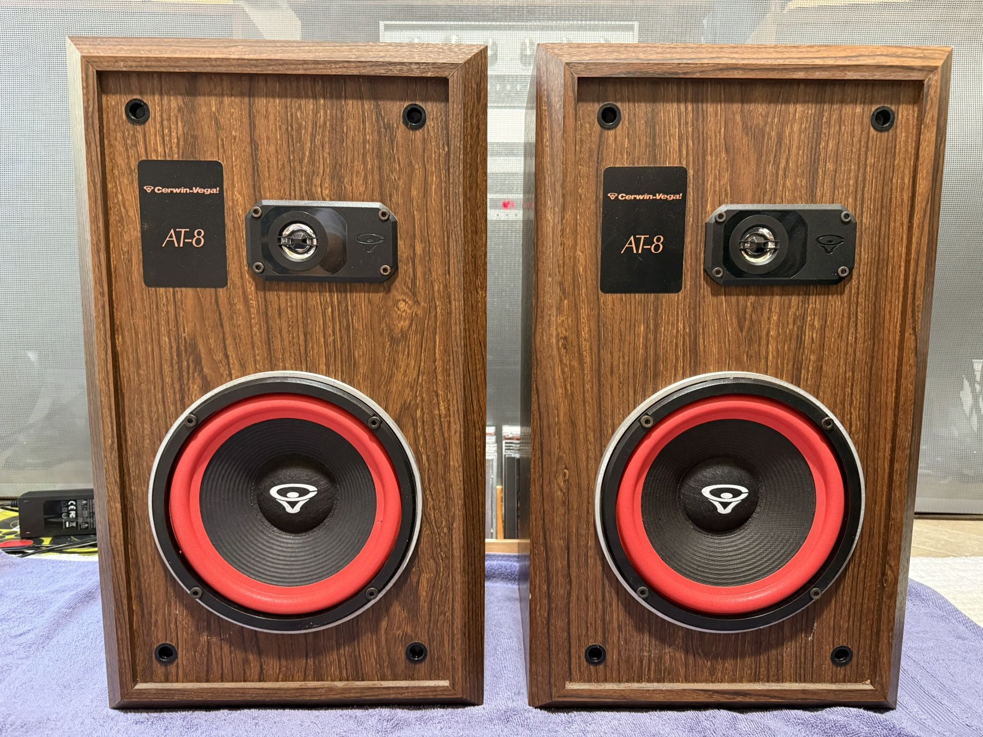 Vintage Cerwin-Vega AT-8 Two Way Large bookshelf/Floor speakers