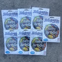 Happy Birthday Holographic Balloon 