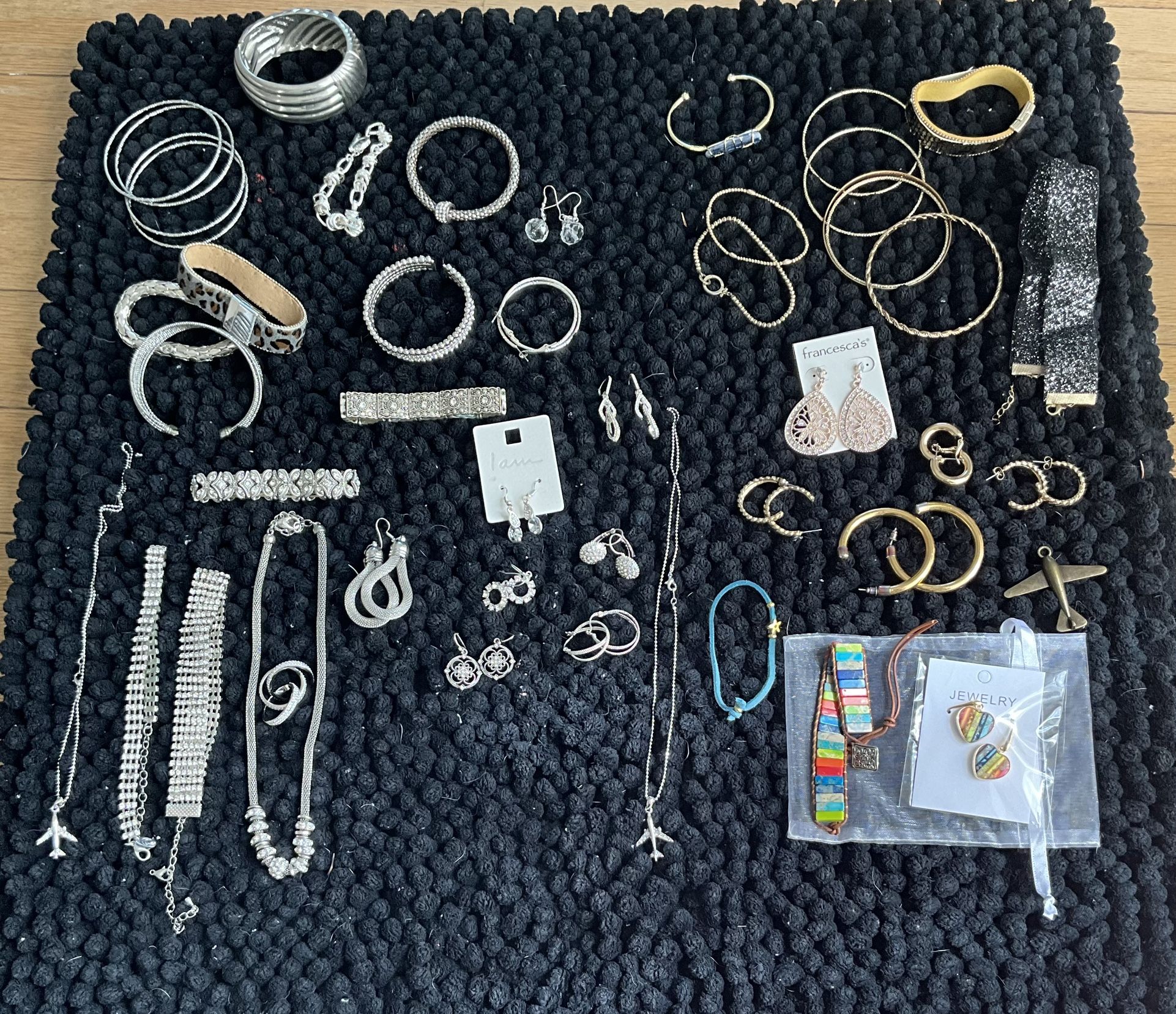 Costume Jewelry Misc… Both Gold And Silver. Necklaces, Bracelets, Earrings, And Chokers. From $5- $30 My Mom