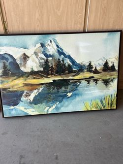 Canvas print in frame