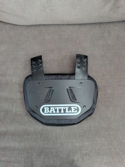 All black Battle back plate football