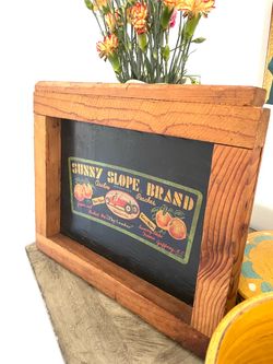 Vintage 1960’s Crate End Panel/Sign