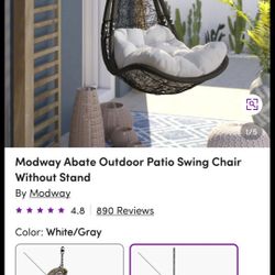Outdoor Patio Swing Chair With Stand