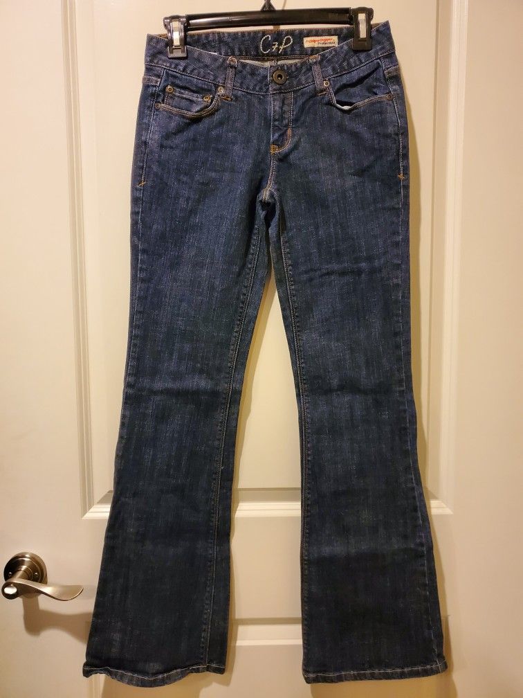 Chip & Pepper C7P Jeans Pants Size 3 Denim Blue Cotton Laguna Beach Flare