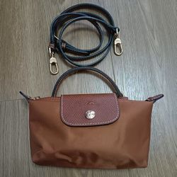 Longchamp Mini Cognac Crossbody Bag