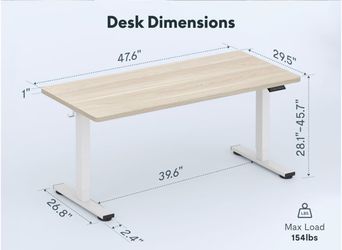 FLEXISPOT 48"x30" Electric Standing Desk