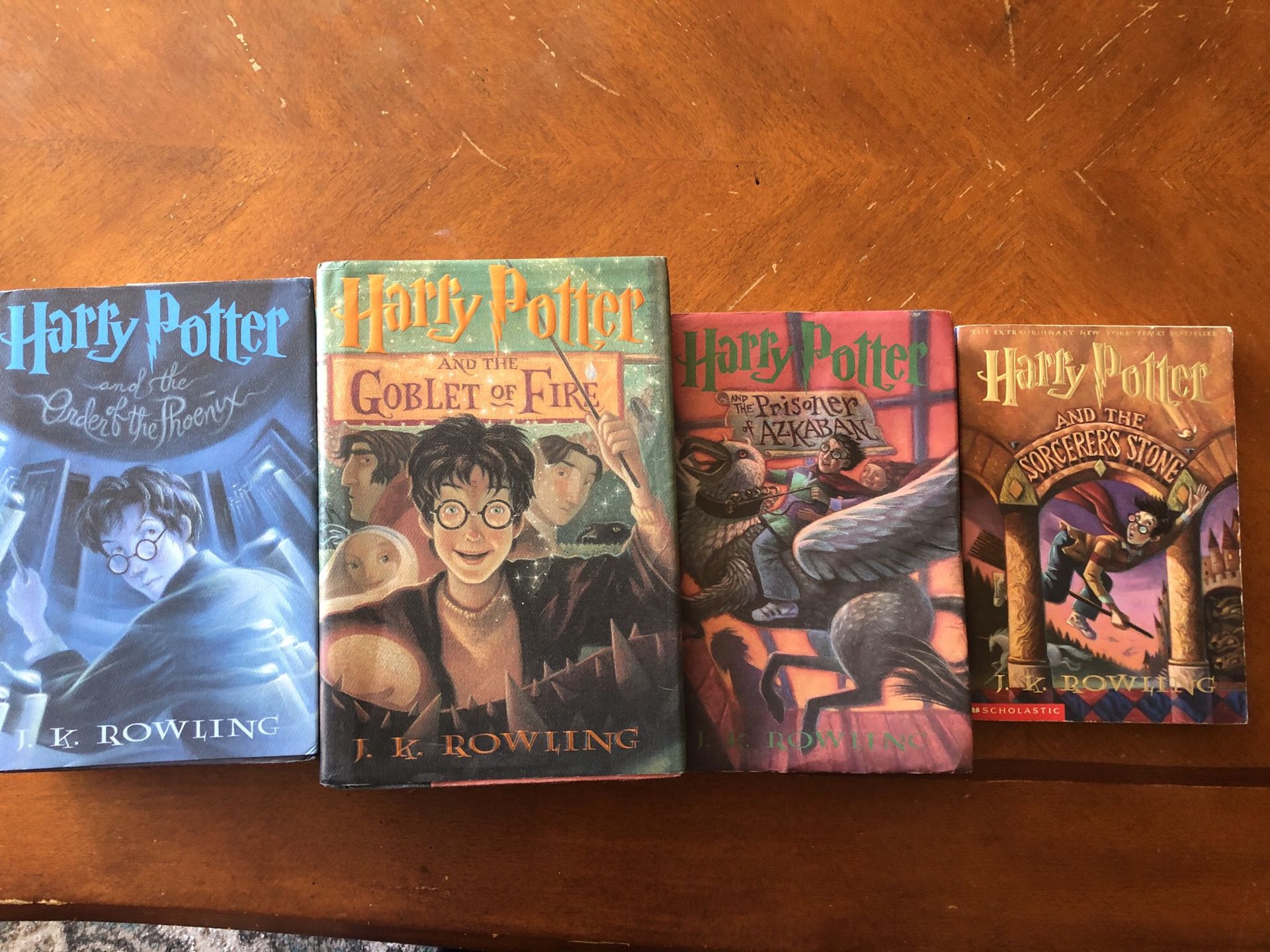 Harry Potter books 1,3,4,5