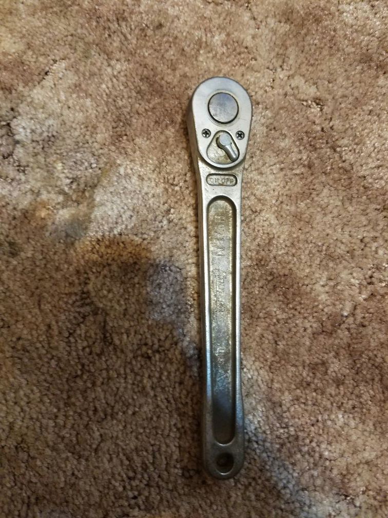 RARE VINTAGE 1/2" SNAP ON RATCHETNO 71M the M means it was for military personnel