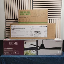 BRAND NEW Ceiling Fan, Remote Control, WiFi,  52inches Ceiling Fan, Downrod