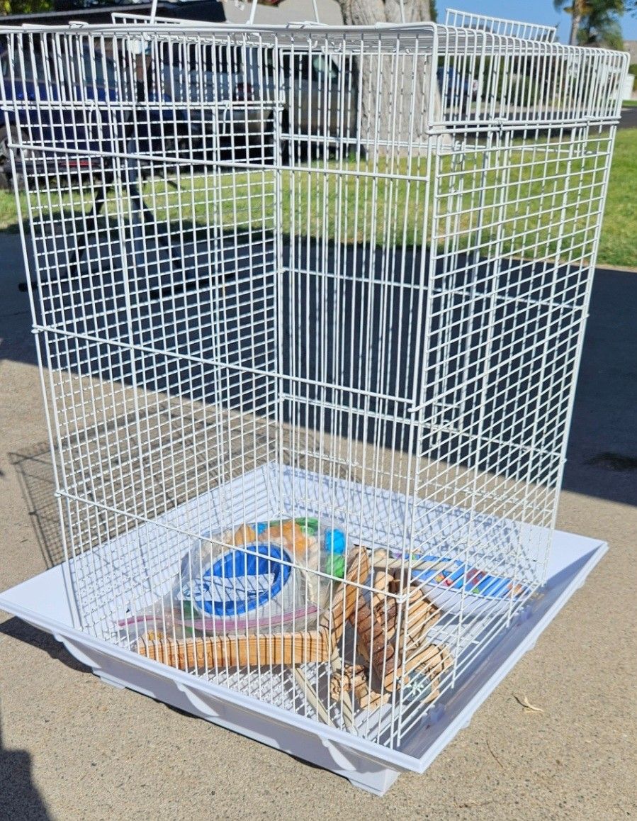Large Birdcage For Sale With Accessories
