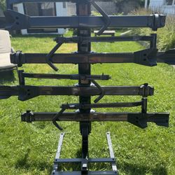YAKIMA PREMIUM PLATFORM HITCH 4 BIKE RACK+ ADD ON STAND ON WHEELS