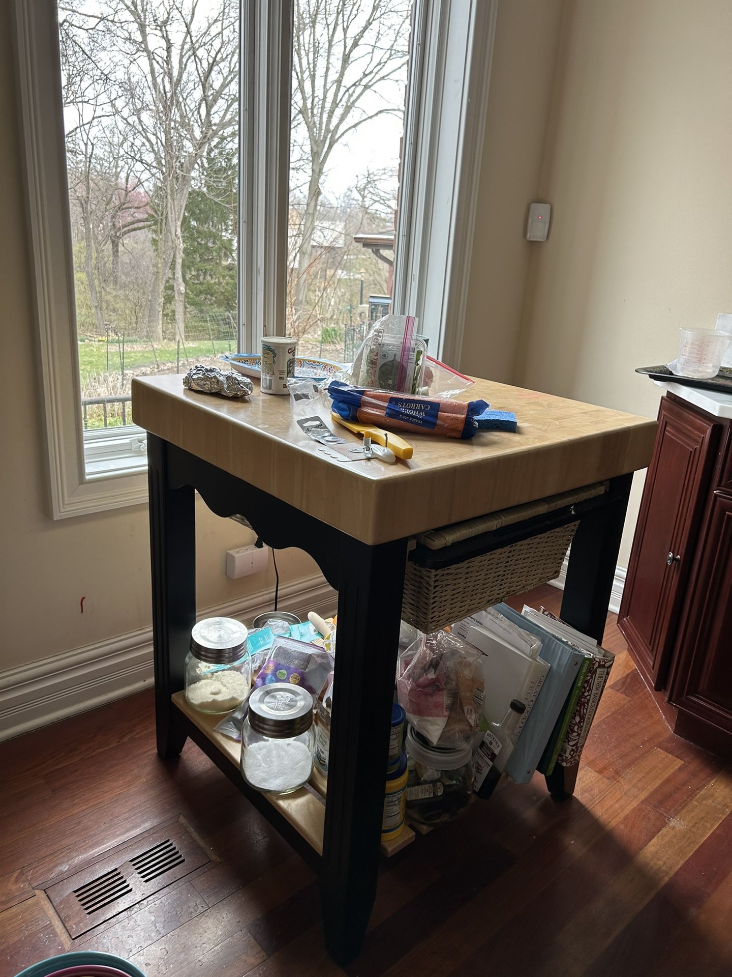 Butcher Block Kitchen Prep Table