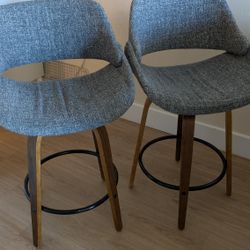 Gray bar stools 