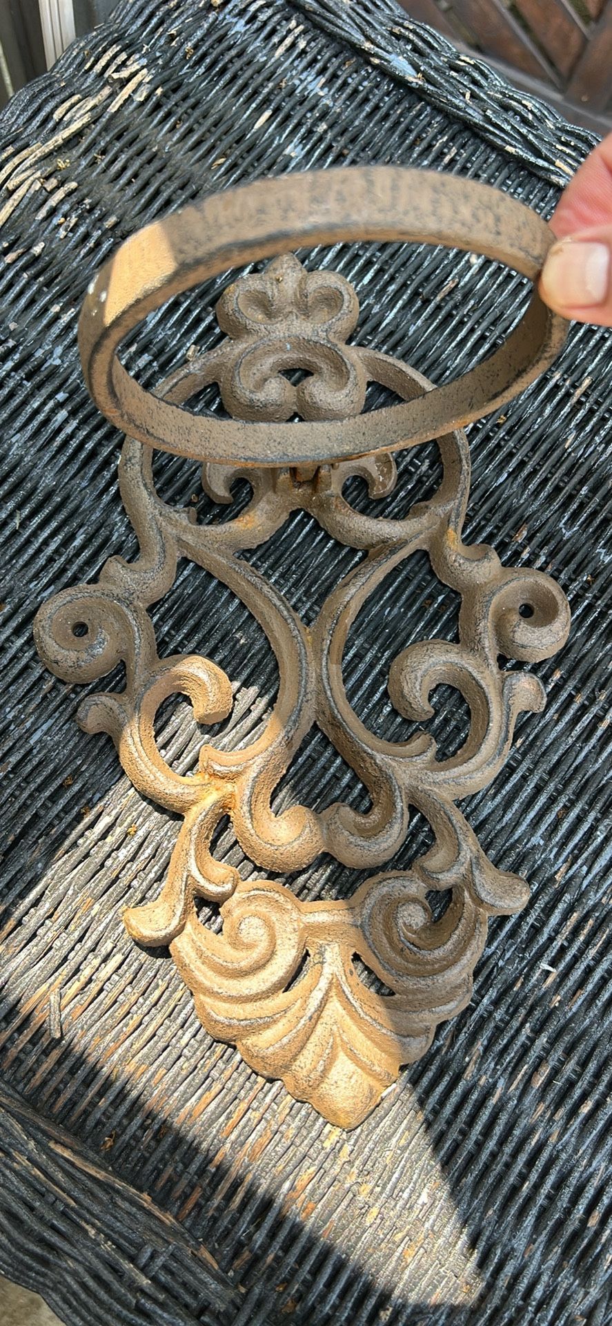 Vintage Cast Iron Hanging Decorative Piece