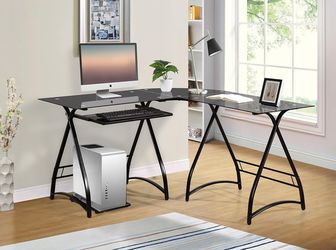 3 Piece Allison Stylish L-Shaped Corner Computer Desk