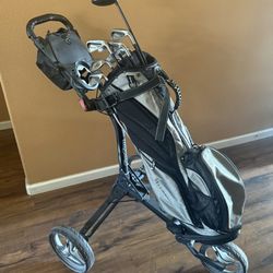 Golf Set Bundle W/ Bag Boy Golf Cart 