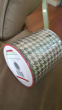 Large spool of new ribbon