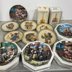Goebel bells and collectible plates