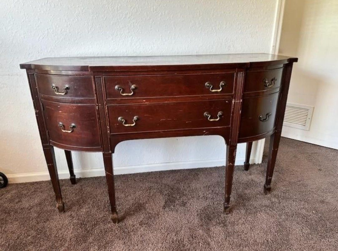 Antique Wooden Sideboard Hepplewhite-like