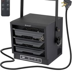 Electric Garage Heater 4800-Watt, 240V Plug In Shop Heater with Full-Function Remote