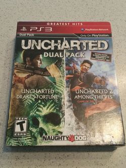 Uncharted + Uncharted 2 Dual Pack Used PS3 Games For Sale