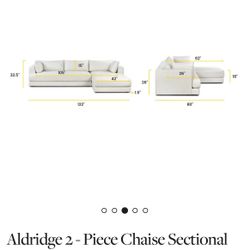 Joss&Main Sectional Sofa (Right Hand Facing)