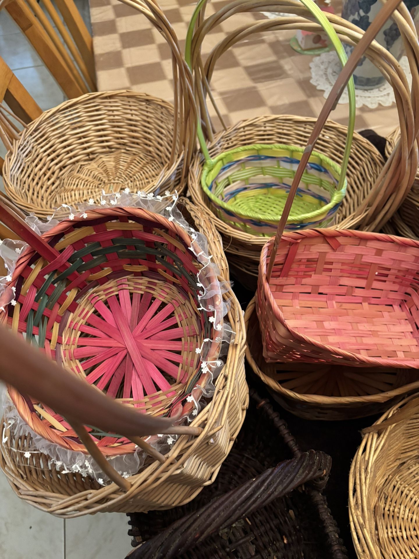 Wicker Basket Small, Medium, And Large Women Pods