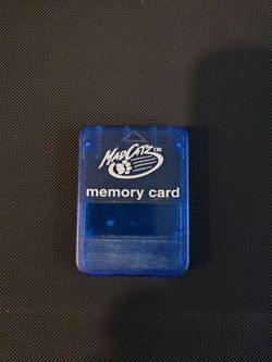 Mad Catz Playstation 1 memory card Translucent Blue