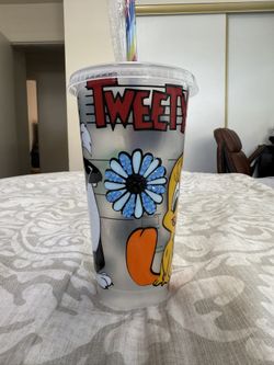 Tweety Bird Cold Cup With Bling