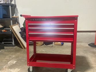 U.S. GENERAL Red Rolling Tool Cart – Garage / Shop Stora