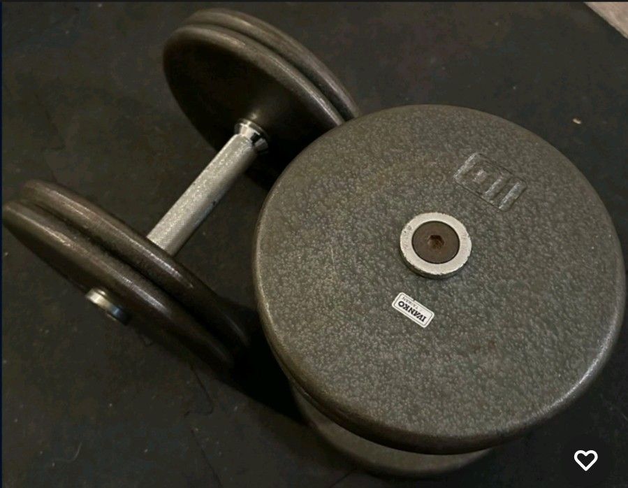 IVANKO BARBELL COMPANY PRO DUMBBELLS: HAMMERTONE; 40 LB PAIR